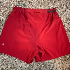 Lululemon Men’s Shorts -  Red 6” athletic shorts.